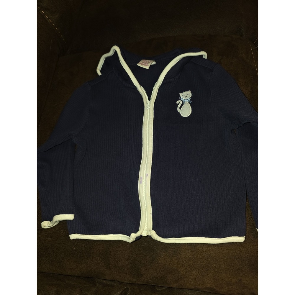 Gymboree vintage bon voyage cat sweater size medium 4